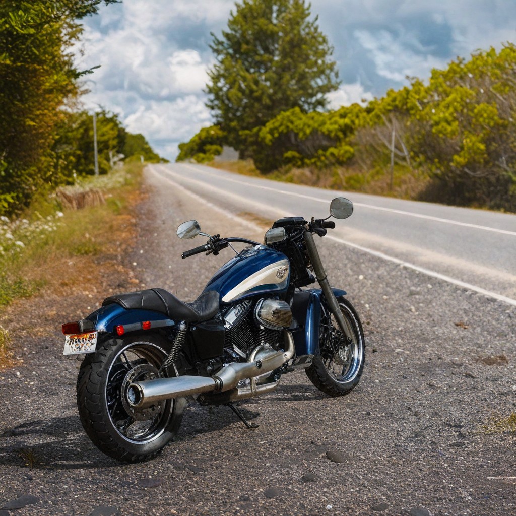 SDXL generated image: The open road