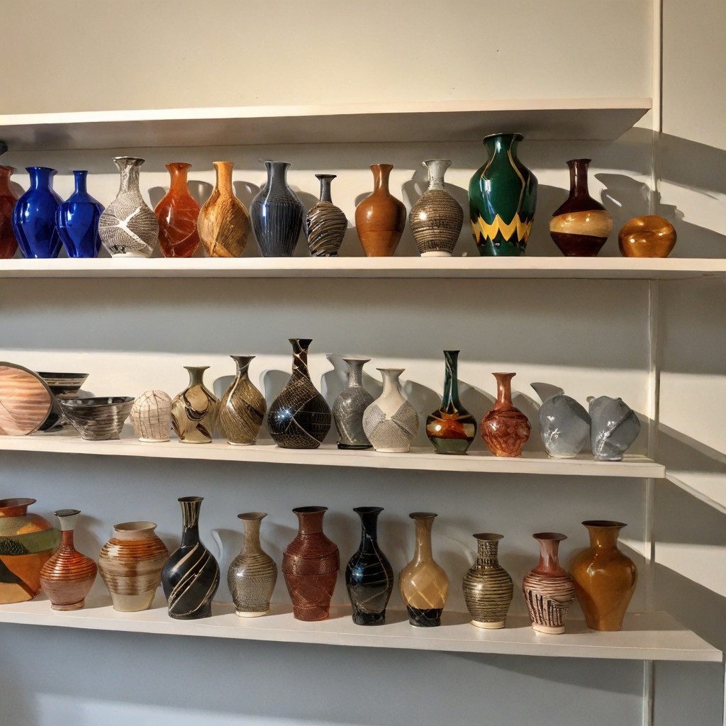 SDXL generated image: A collection of ceramics
