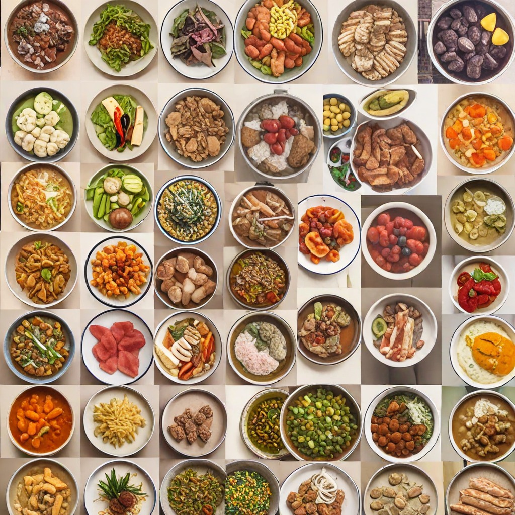 SDXL generated bowls of food